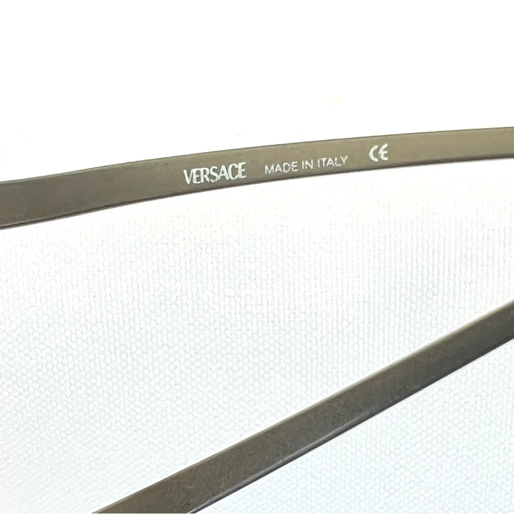 VERSACE MOD N86 1001/13 15931 Diamante Brown Curved Lenses Unisex Sunglasses - Picture 13 of 15